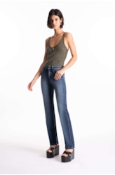 Calça Jeans Visco Indigo Reta Lav.Escuro