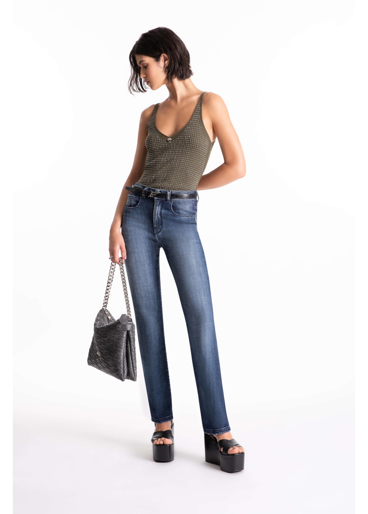 Calça Jeans Visco Indigo Reta Lav.Escuro