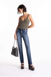 Calça Jeans Visco Indigo Reta Lav.Escuro