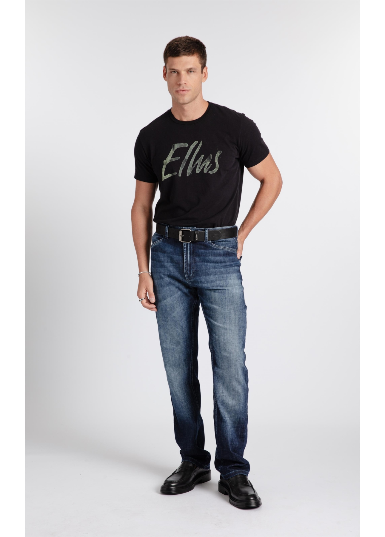 Calça Jeans Visco Indigo Slim Lav.Escuro Com Used
