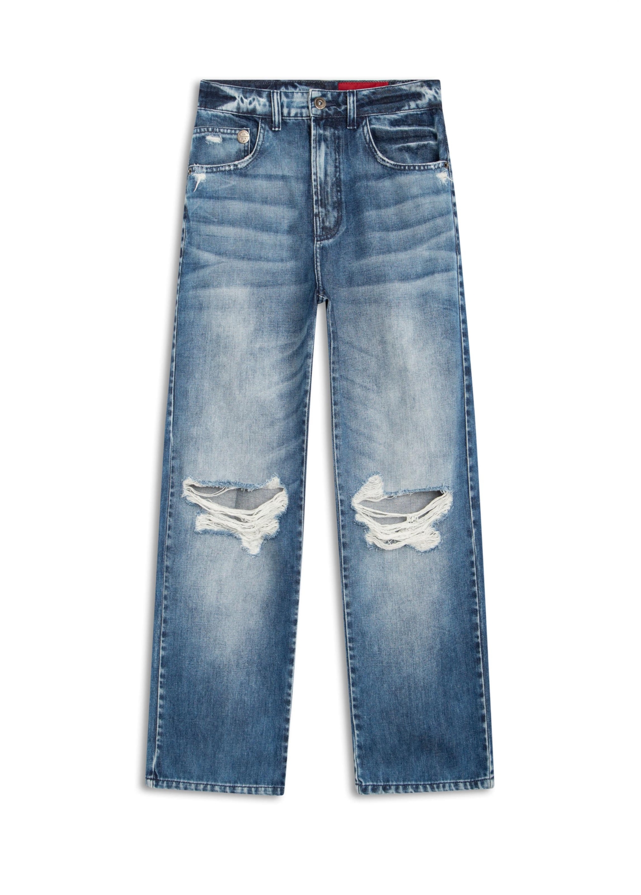 Calça Jeans Vulcan Slouch Lav.Medio C/ Rebolo
