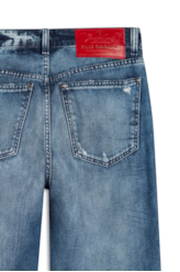 Calça Jeans Vulcan Slouch Lav.Medio C/ Rebolo