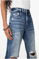 Calça Jeans Vulcan Slouch Lav.Medio C/ Rebolo