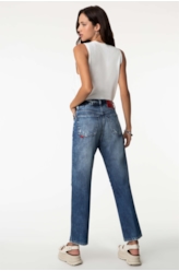 Calça Jeans Vulcan Slouch Lav.Medio C/ Rebolo