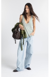 Calça Jeans  Wide Lav.Claro