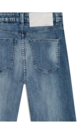 Calça Jeans Wide Leg Cropped 1622-Lav.Claro C/ Tie Dye