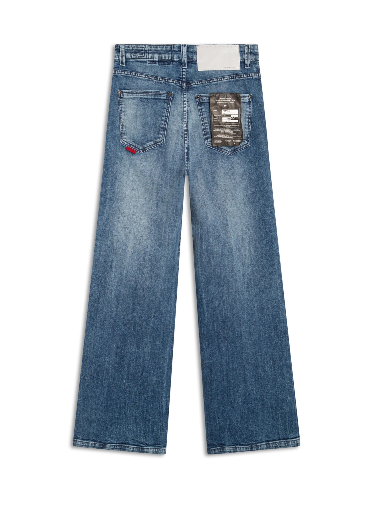 Calça Jeans Wide Leg Cropped 1622-Lav.Claro C/ Tie Dye