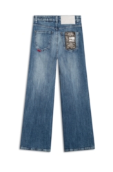 Calça Jeans Wide Leg Cropped 1622-Lav.Claro C/ Tie Dye