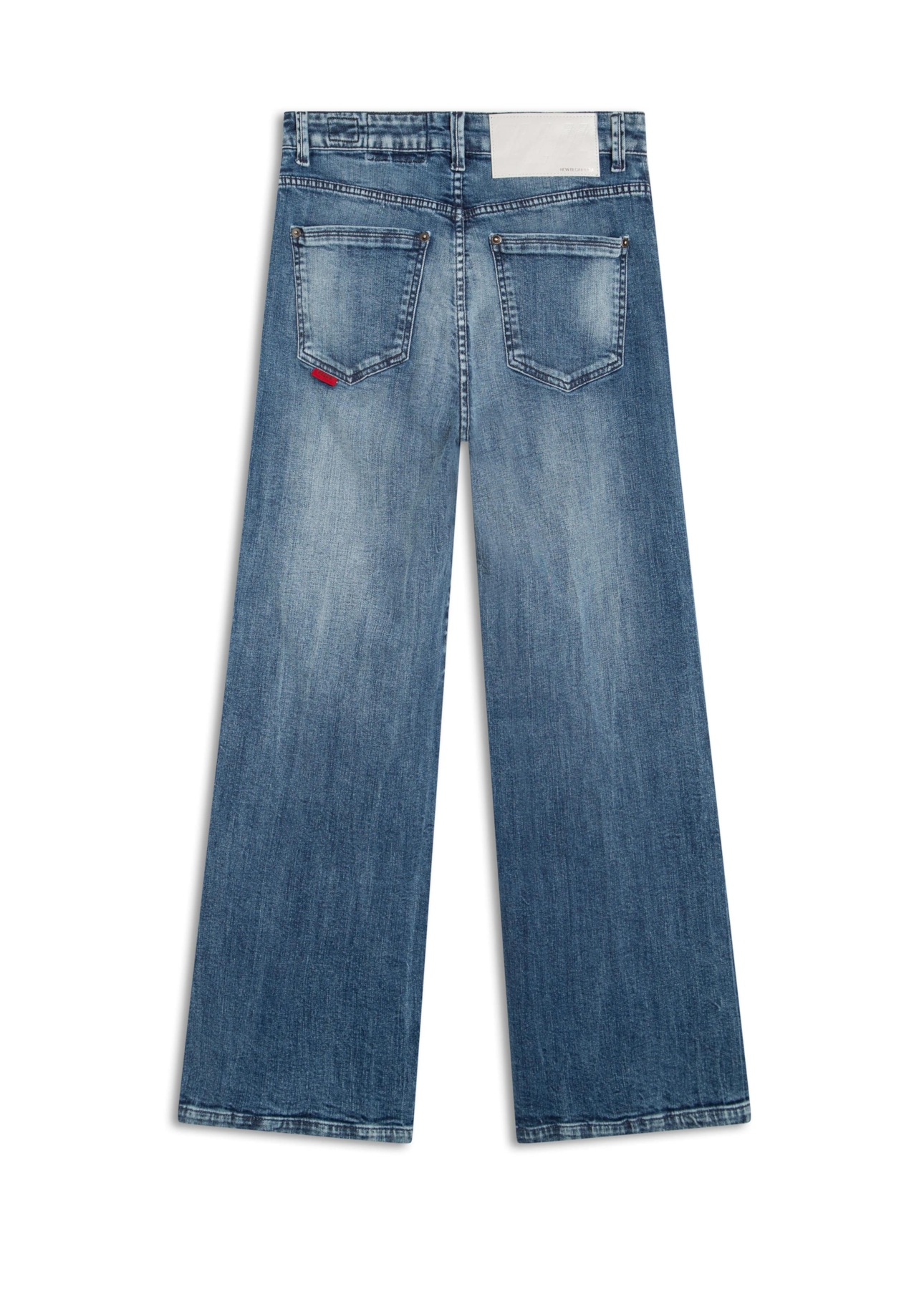 Calça Jeans Wide Leg Cropped 1622-Lav.Claro C/ Tie Dye