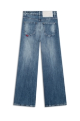 Calça Jeans Wide Leg Cropped 1622-Lav.Claro C/ Tie Dye