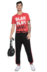 Calça Jogger Listra Lateral Preto