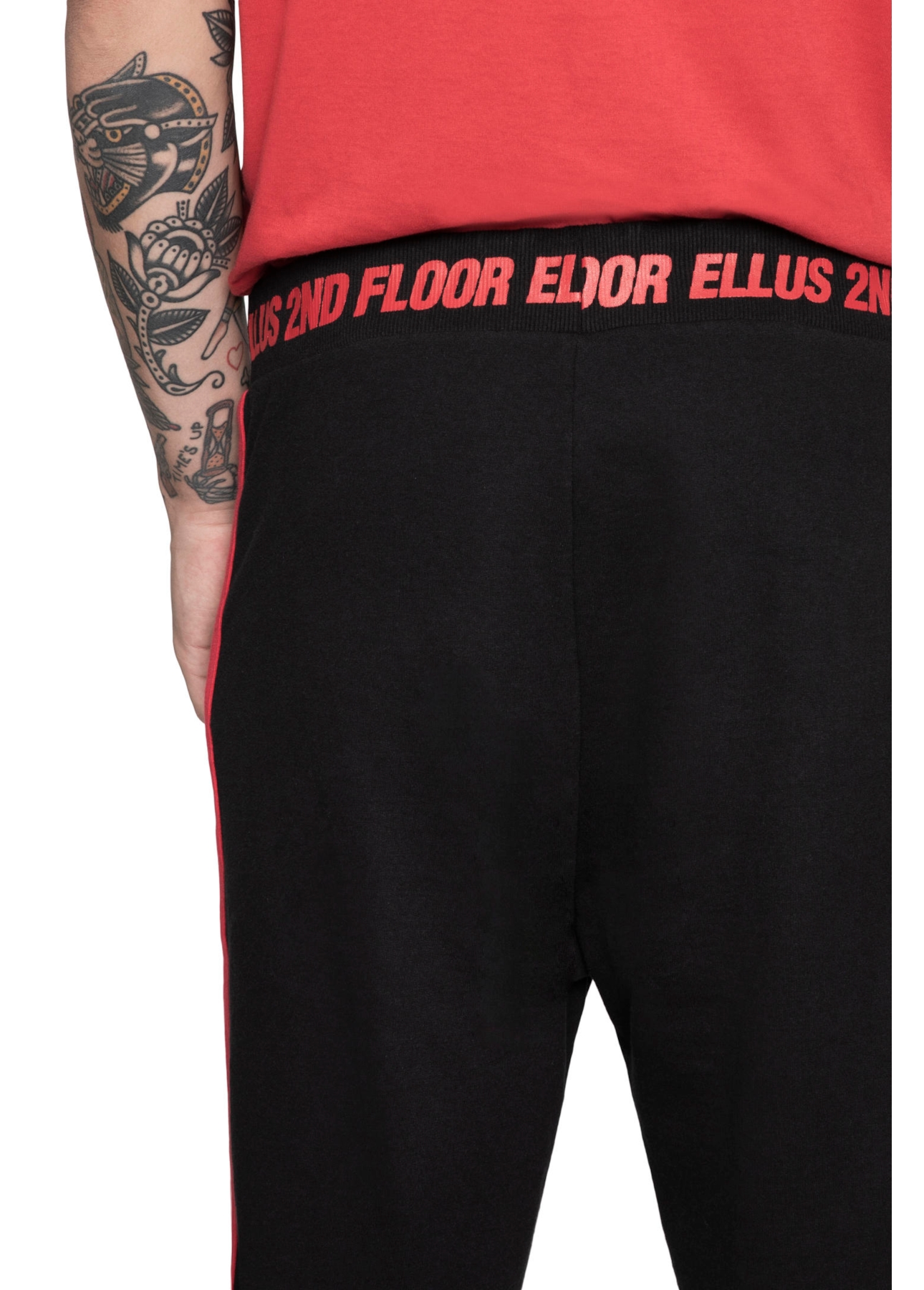 Calça Jogger Listra Lateral Preto