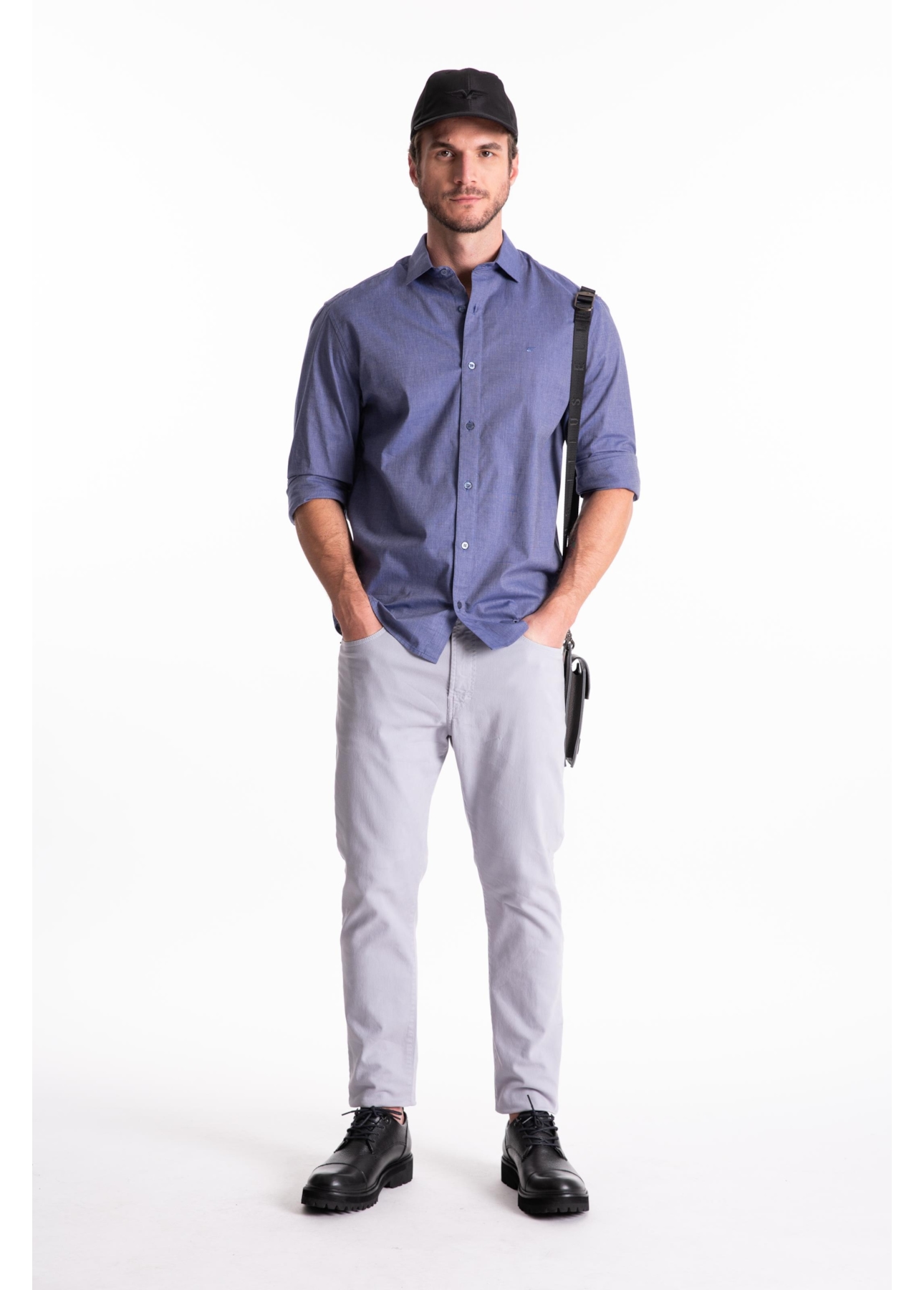 Calça Joggin Color Preppy Slim Lavanda