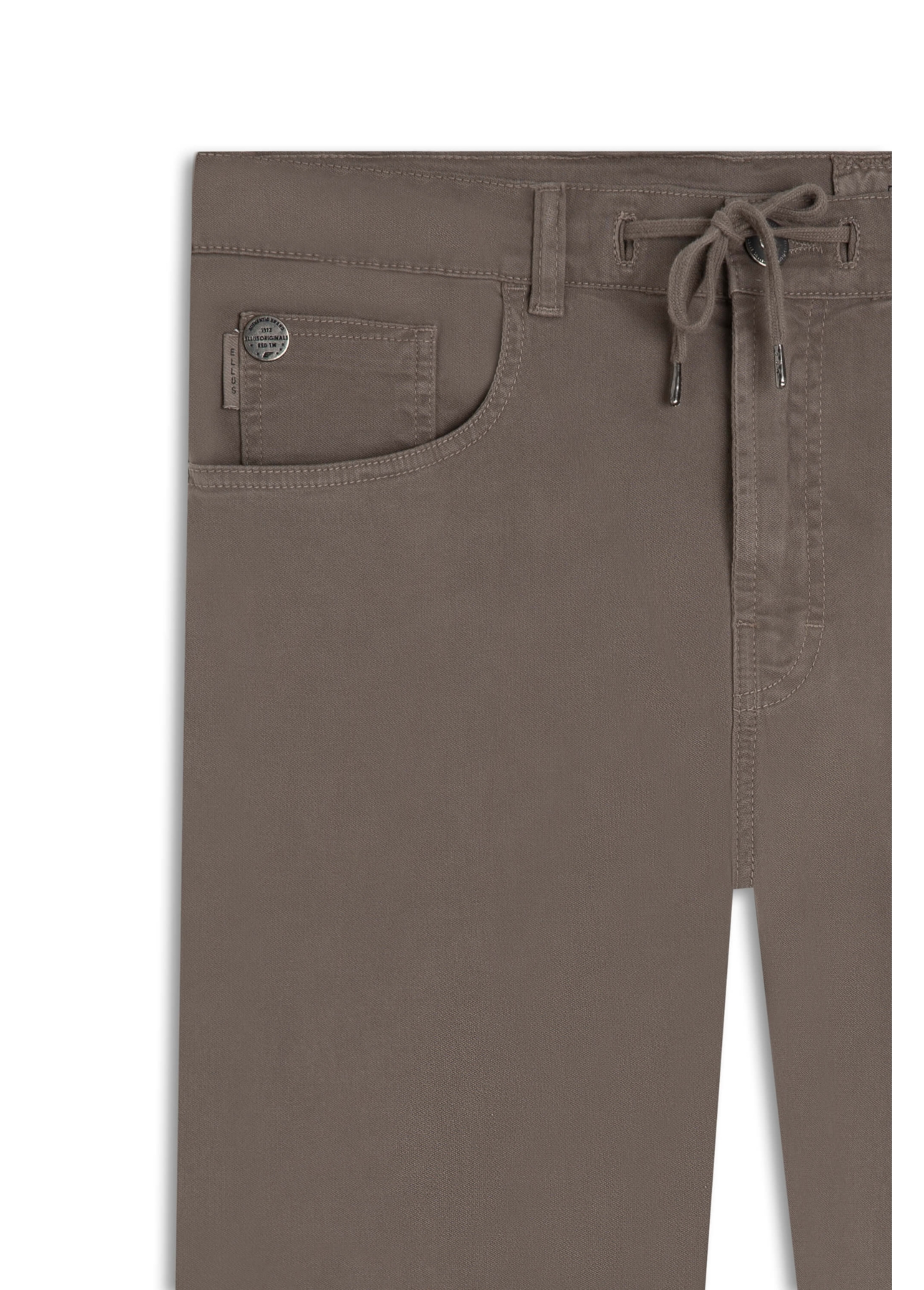 Calça Joggin Color Preppy Slim Marrom