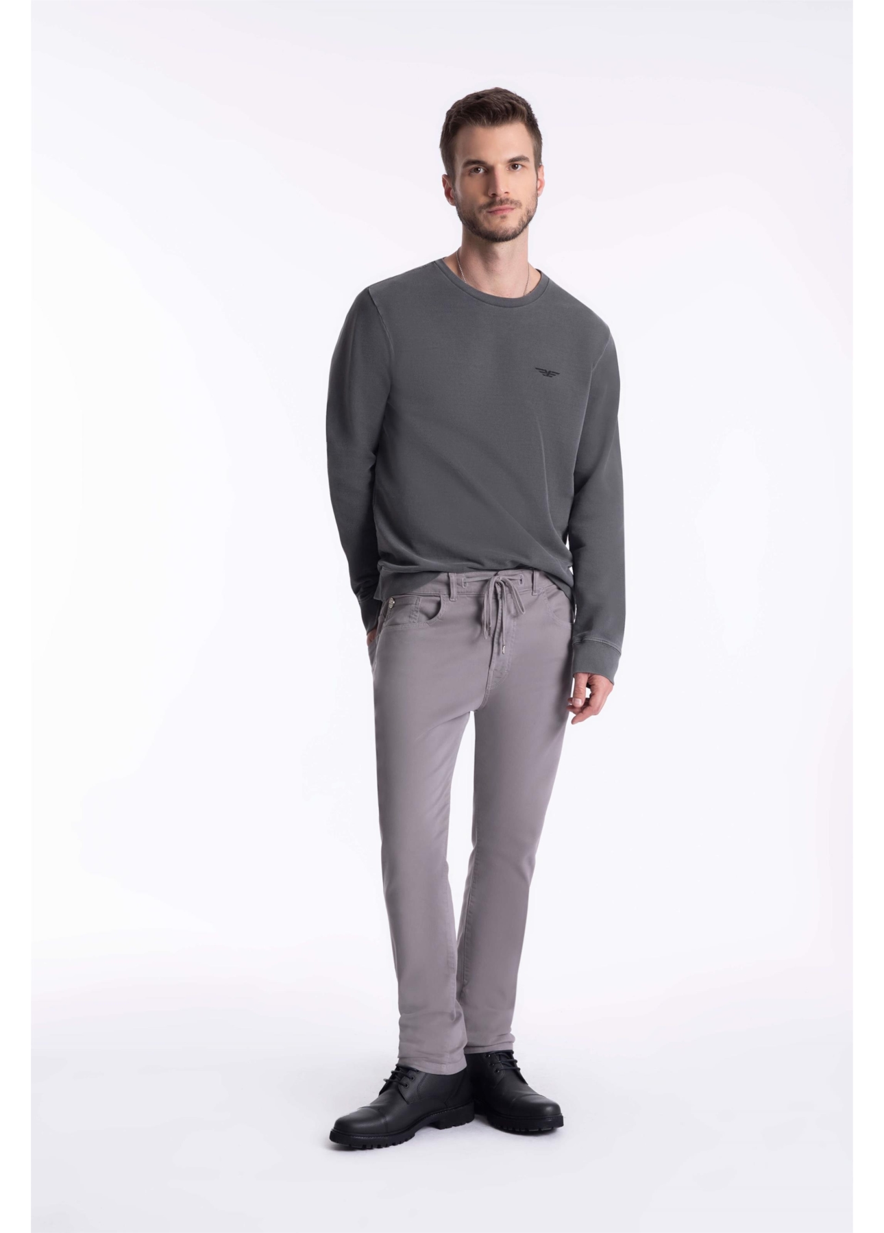 Calça Joggin Color Preppy Slim Niquel