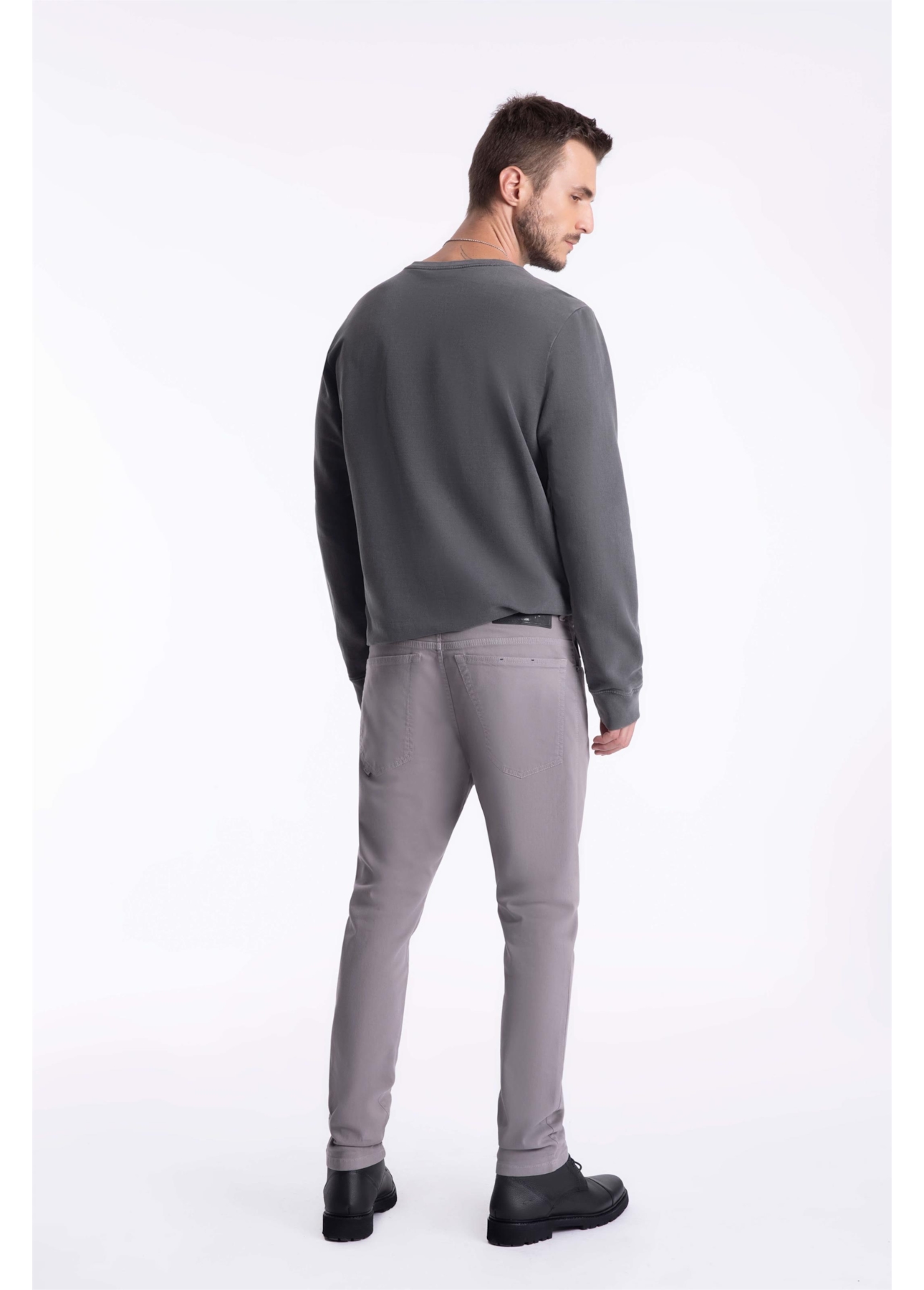 Calça Joggin Color Preppy Slim Niquel