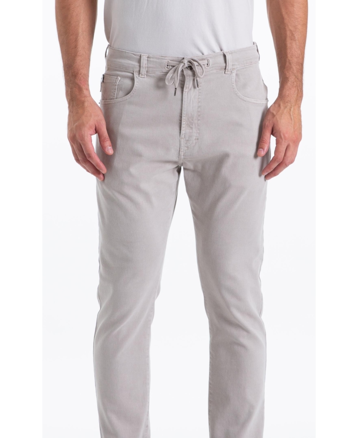 Calça Joggin Color Preppy Slim Silver