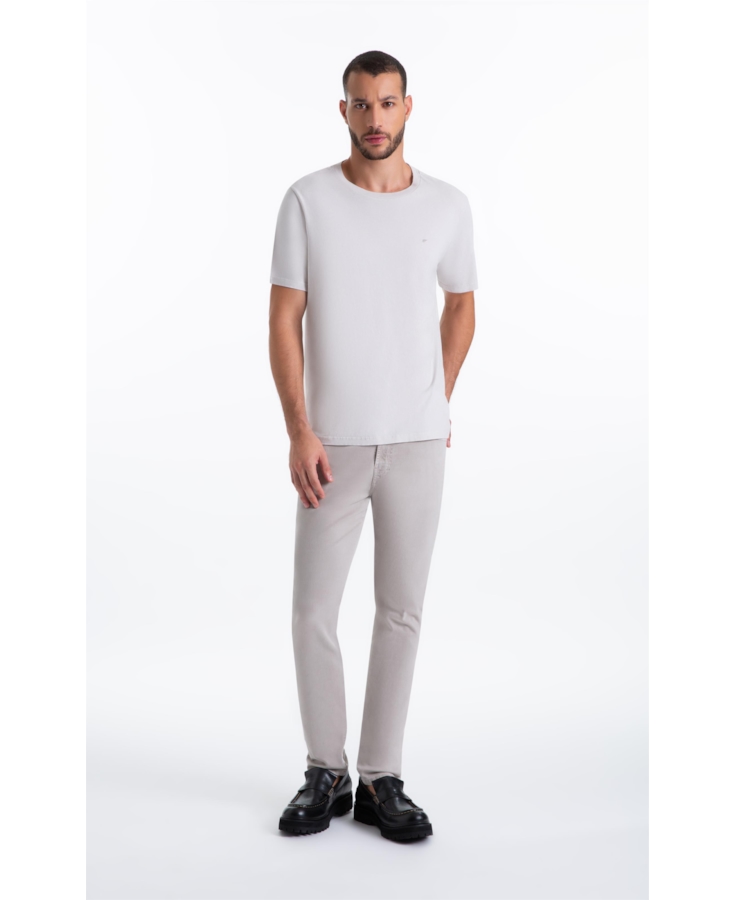 Calça Joggin Color Preppy Slim Silver