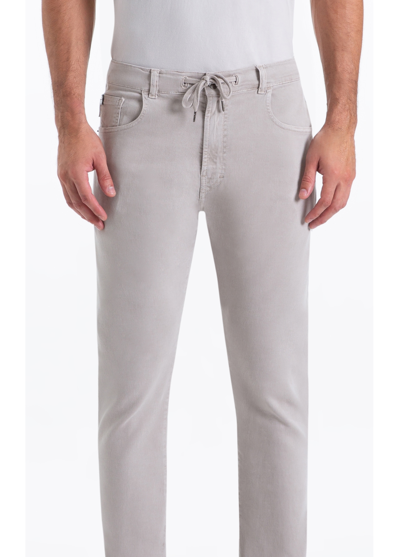 Calça Joggin Color Preppy Slim Silver
