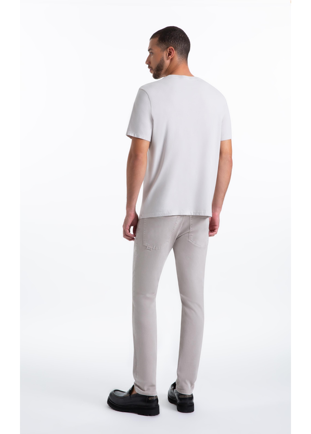 Calça Joggin Color Preppy Slim Silver