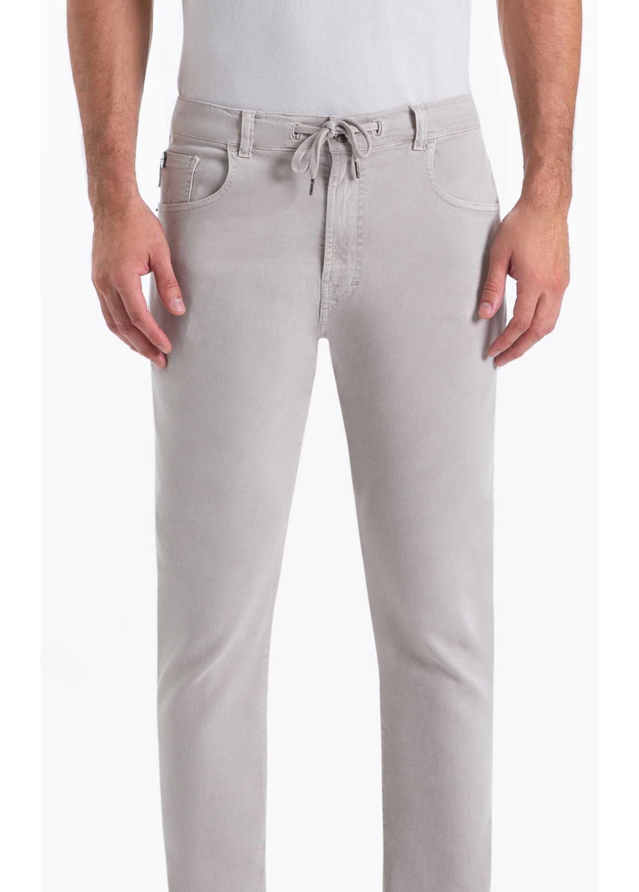 Calça Joggin Color Preppy Slim Silver