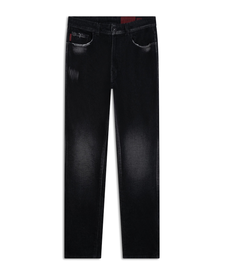 Calça Jogging Black Iv (Slim) 5 Pockets Lav.Black Com Resina