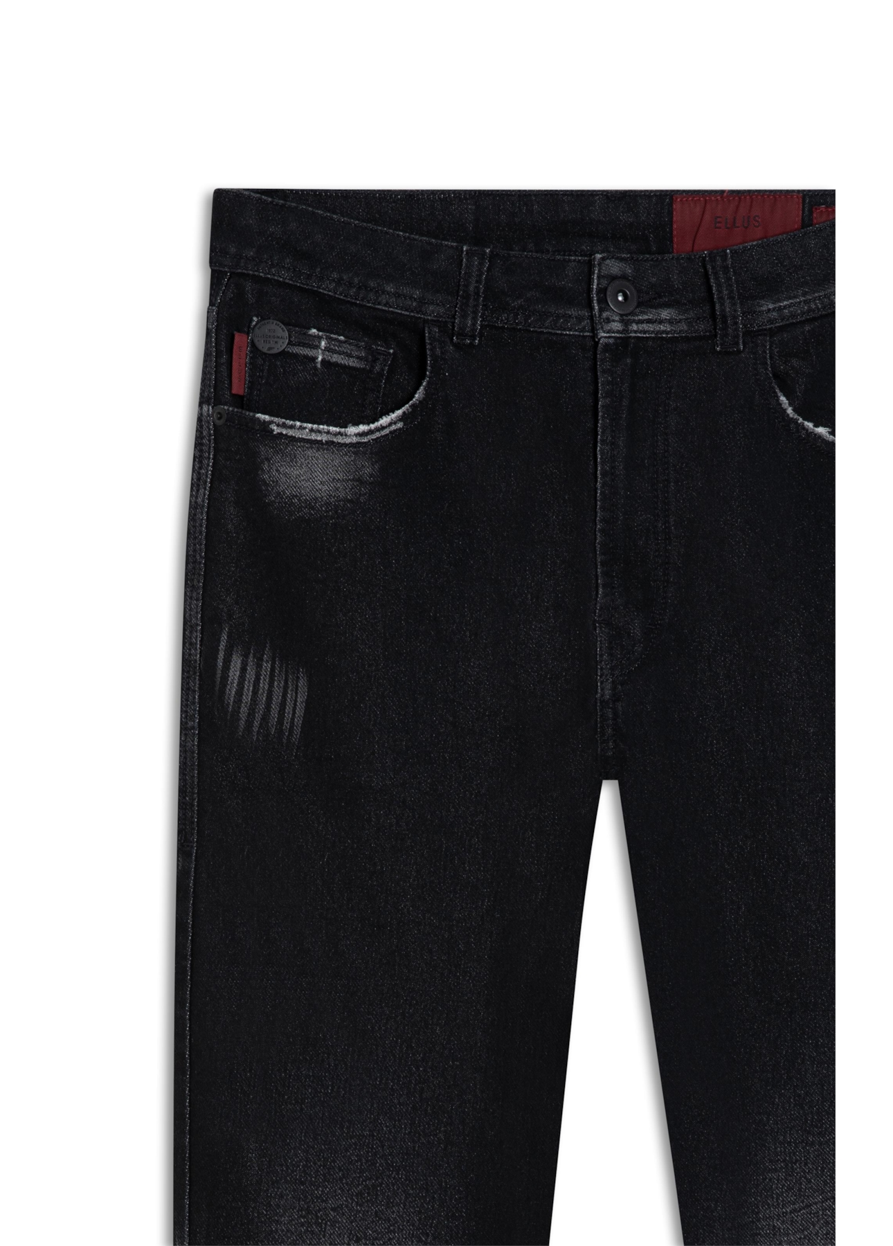 Calça Jogging Black Iv (Slim) 5 Pockets Lav.Black Com Resina