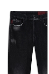 Calça Jogging Black Iv (Slim) 5 Pockets Lav.Black Com Resina