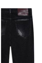 Calça Jogging Black Iv (Slim) 5 Pockets Lav.Black Com Resina
