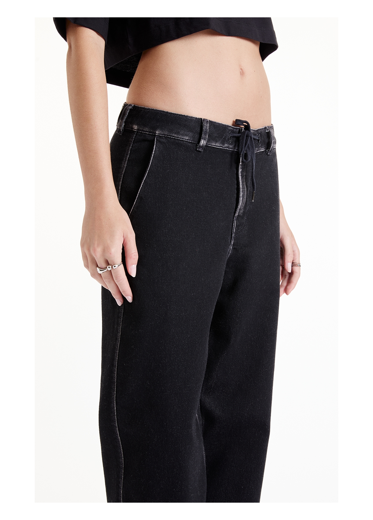 Calça Jogging Black Preppy Lav.Black