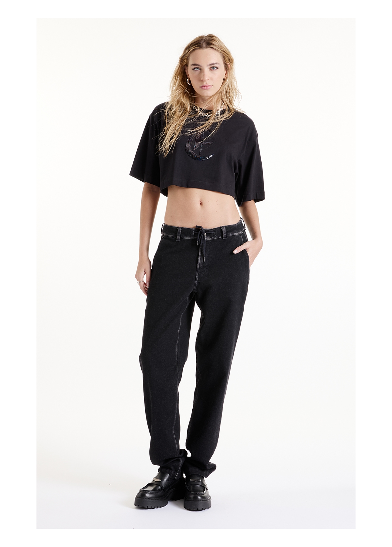 Calça Jogging Black Preppy Lav.Black
