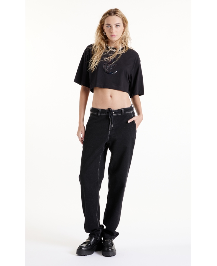 Calça Jogging Black Preppy Lav.Black