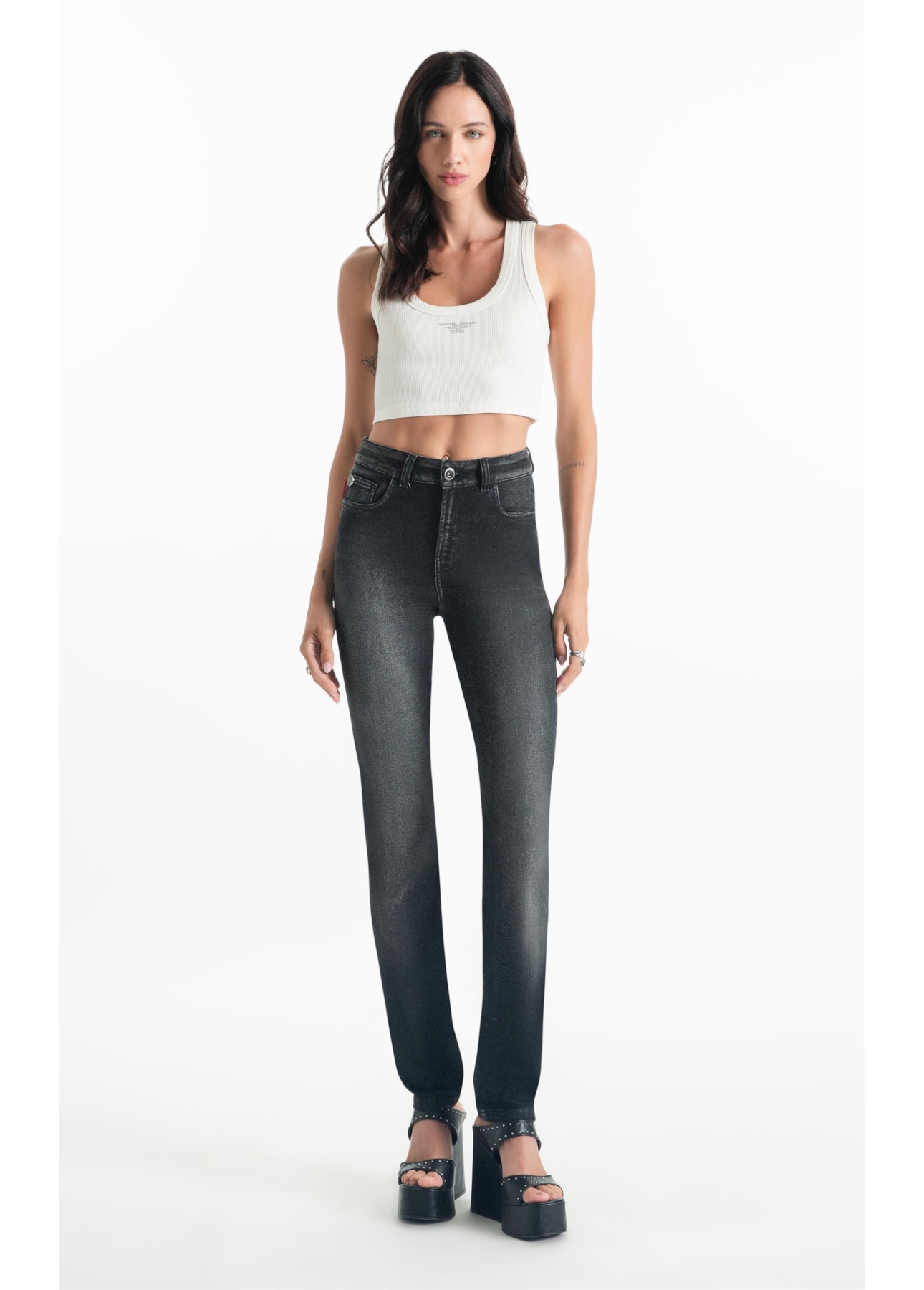Calça Jogging Black  Skinny Lav. Escuro