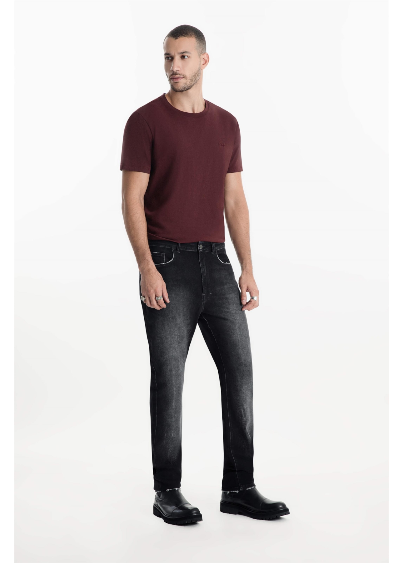 Calça Jogging Black Slim 1996-Lav.Black C/ Tie Dye