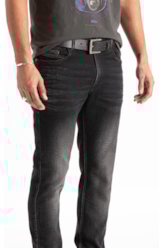 Calça Jogging Black Slim Lav.Black C/ 3d Pincelado