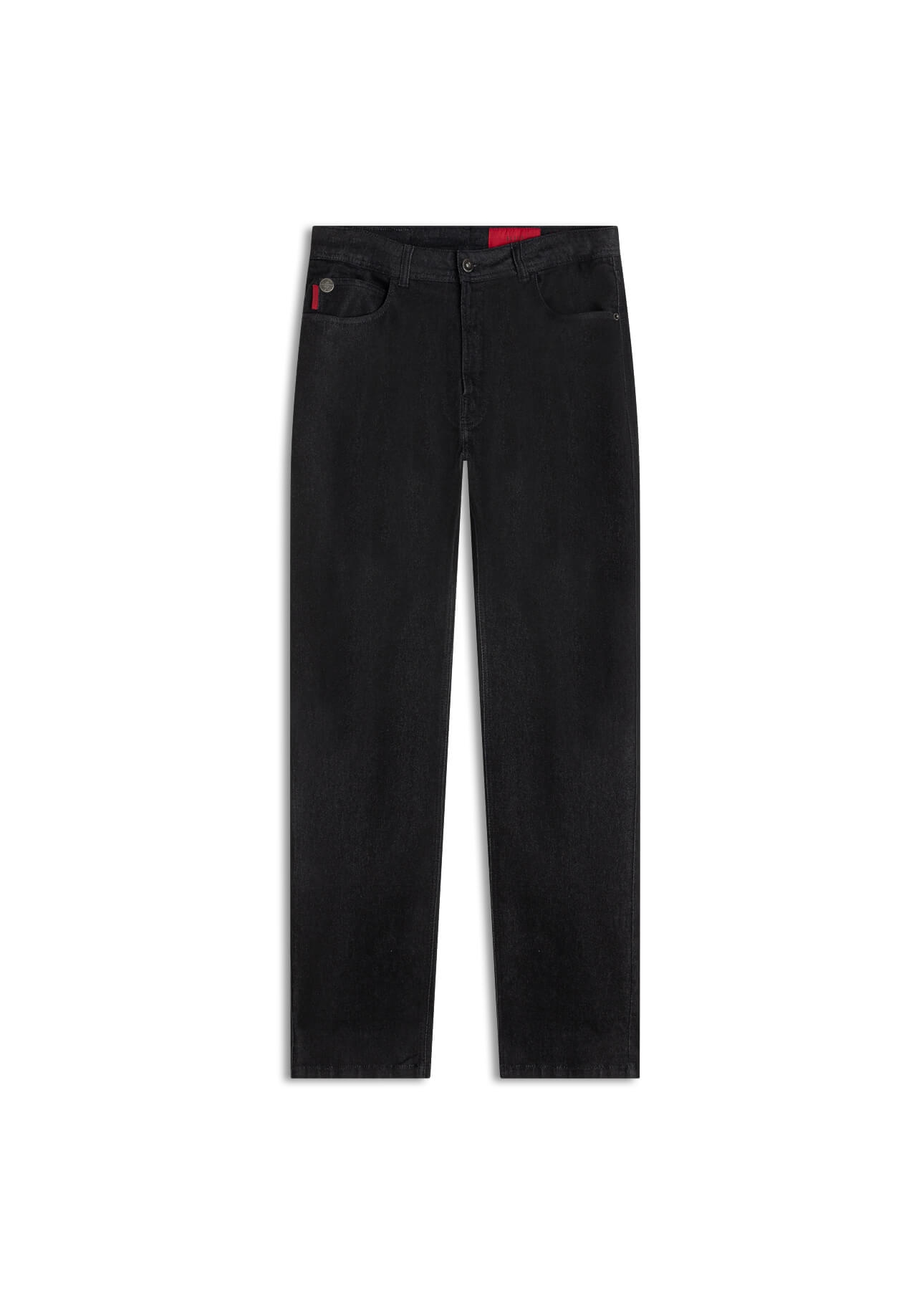 Calça Jogging Black Straight Lav.Amaciado C/ Resina