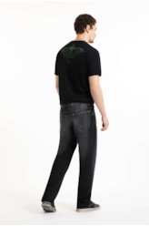 Calça Jogging Black Straight  Lav. Escuro C/ Tie Dye