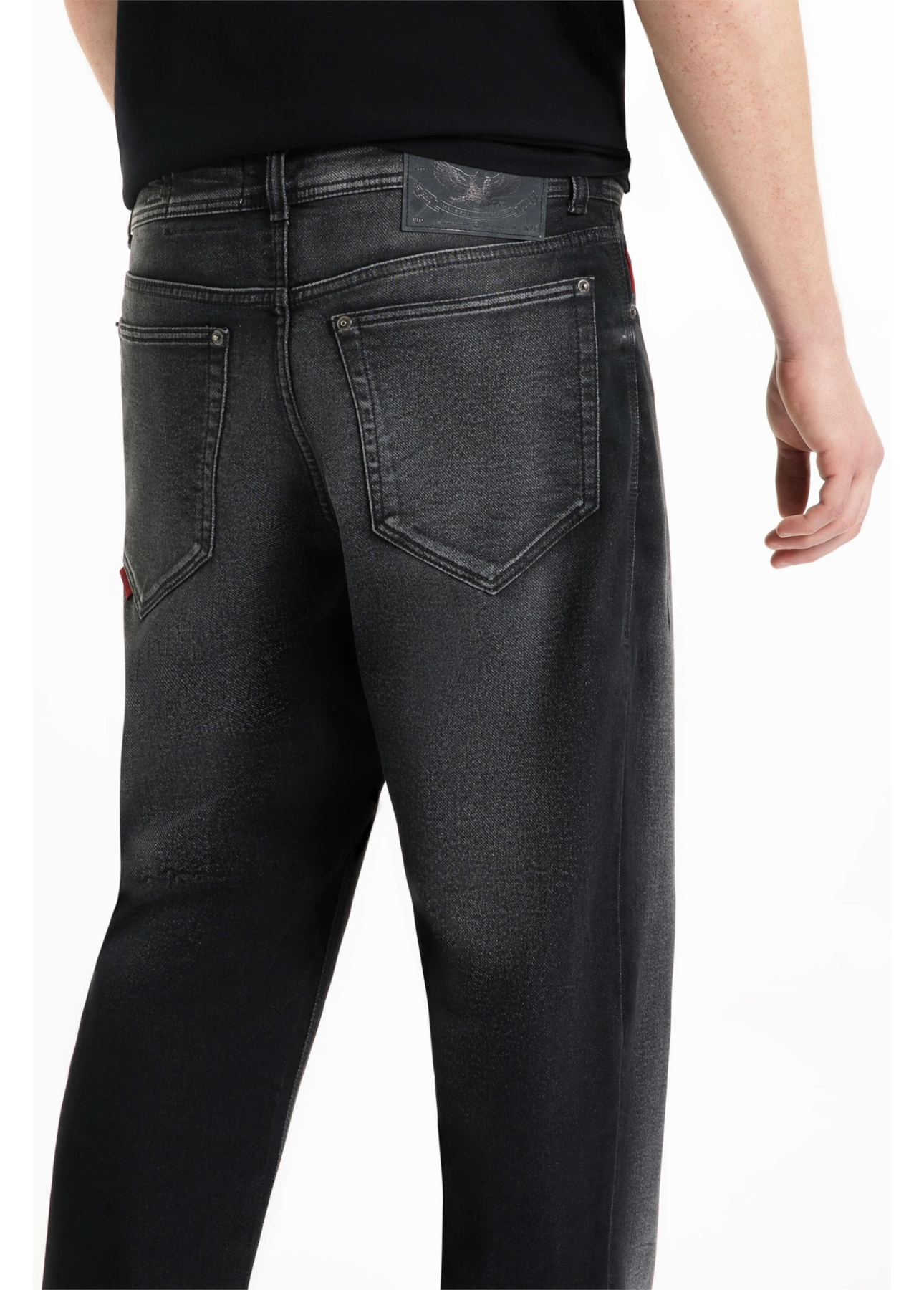 Calça Jogging Black Straight  Lav. Escuro C/ Tie Dye