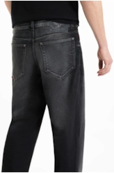 Calça Jogging Black Straight  Lav. Escuro C/ Tie Dye
