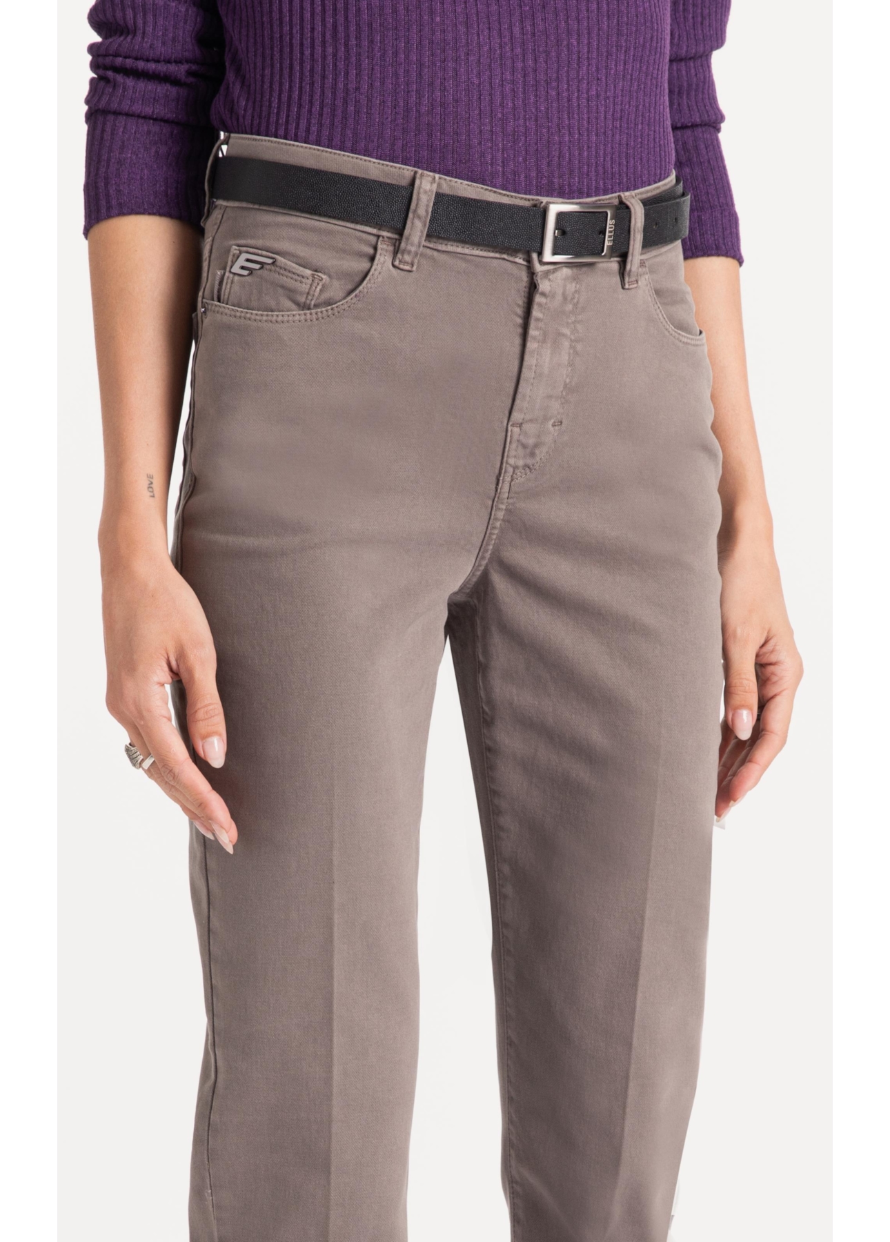 Calça Jogging Color Boot Cut Castor