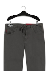 Calça Jogging Color Couro Charcoal