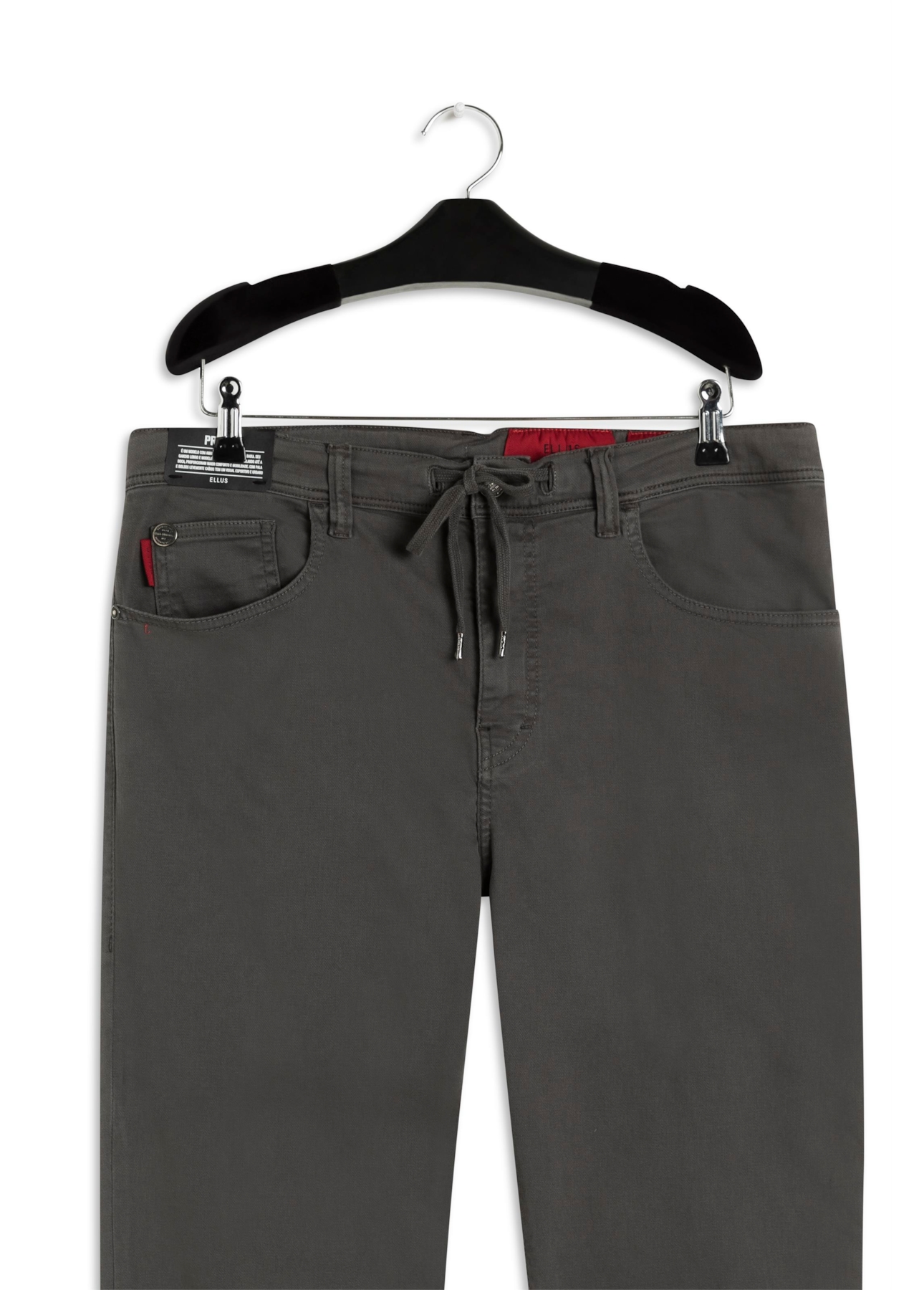 Calça Jogging Color Couro Charcoal