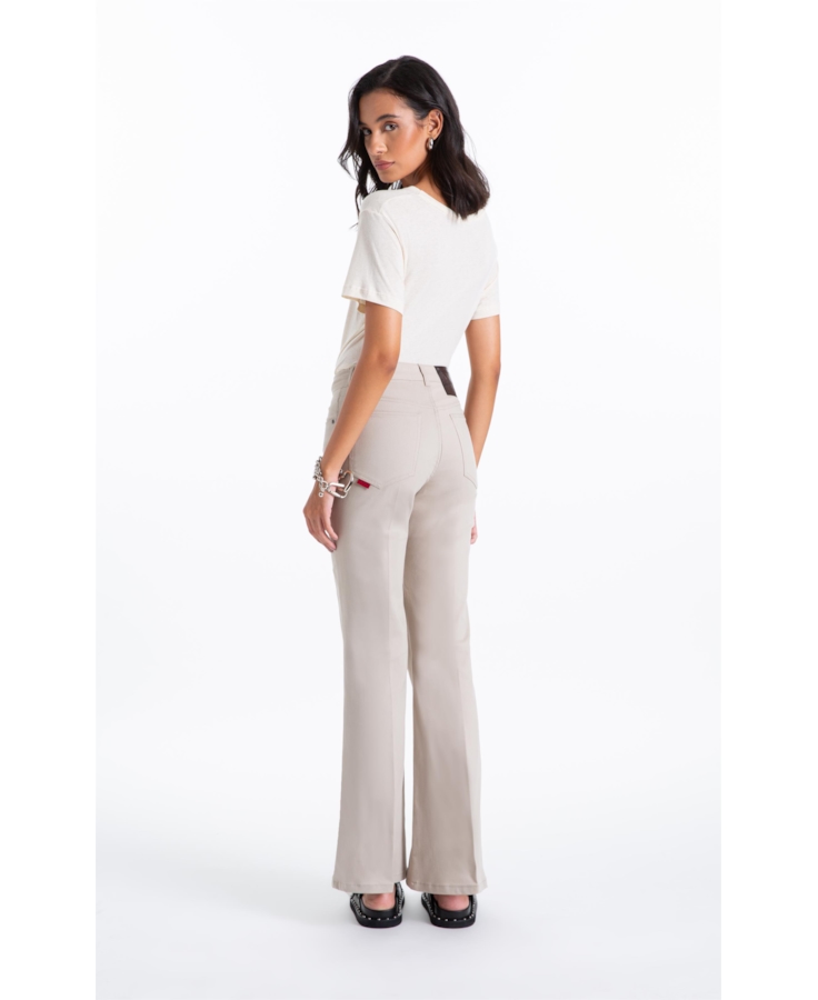 Calça Jogging Color Flare Caqui