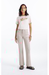 Calça Jogging Color Flare Caqui