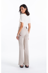 Calça Jogging Color Flare Caqui