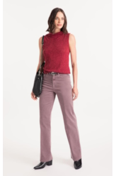 Calça Jogging Color (Gisele Reta) 5 Pockets Purple Gray