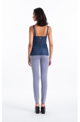 Calça Jogging Color Gisele Skinny 5 Pockets Blue Vintage
