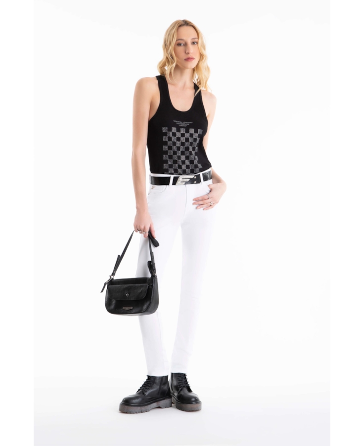 Calça Jogging Color Hiper Skinny Branco