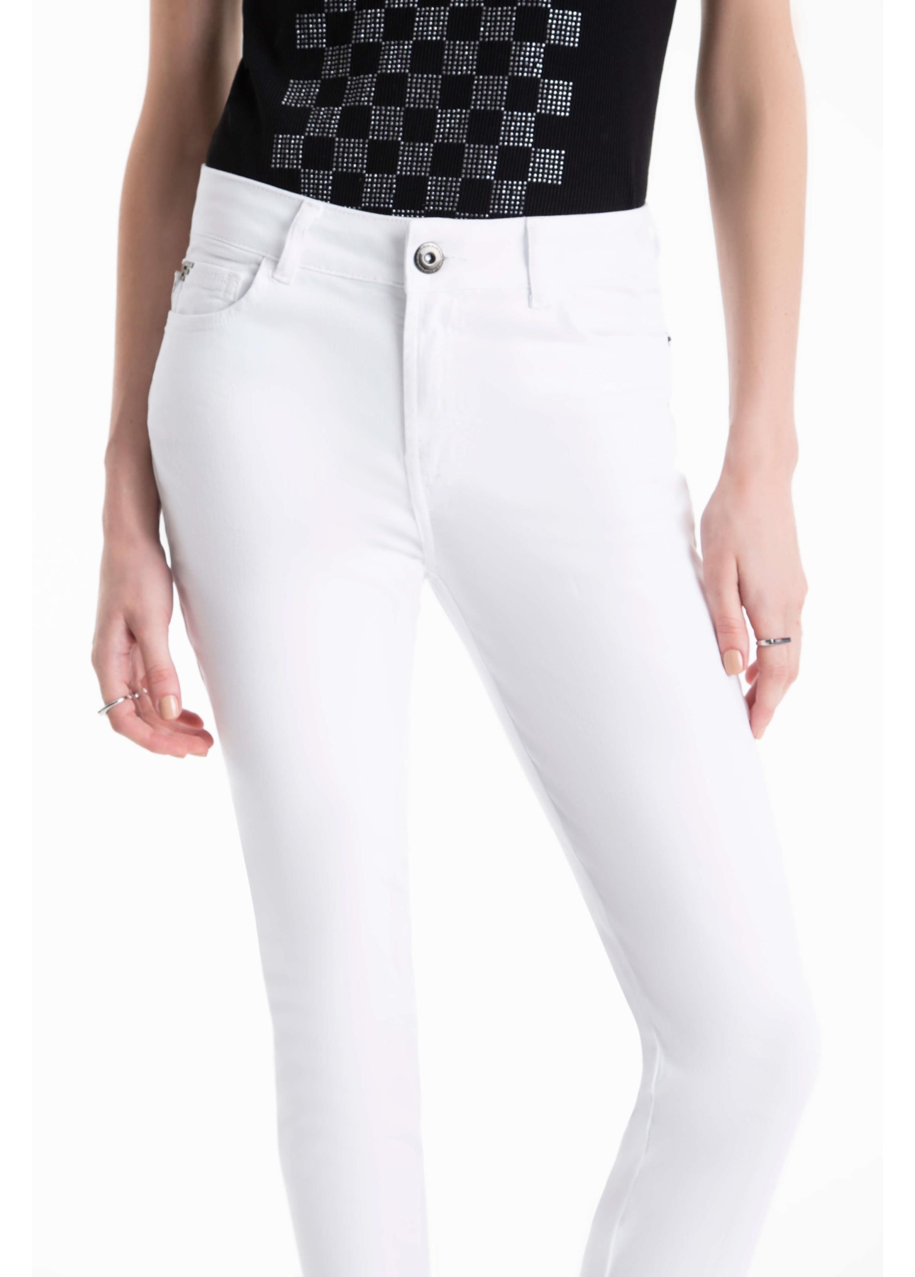 Calça Jogging Color Hiper Skinny Branco
