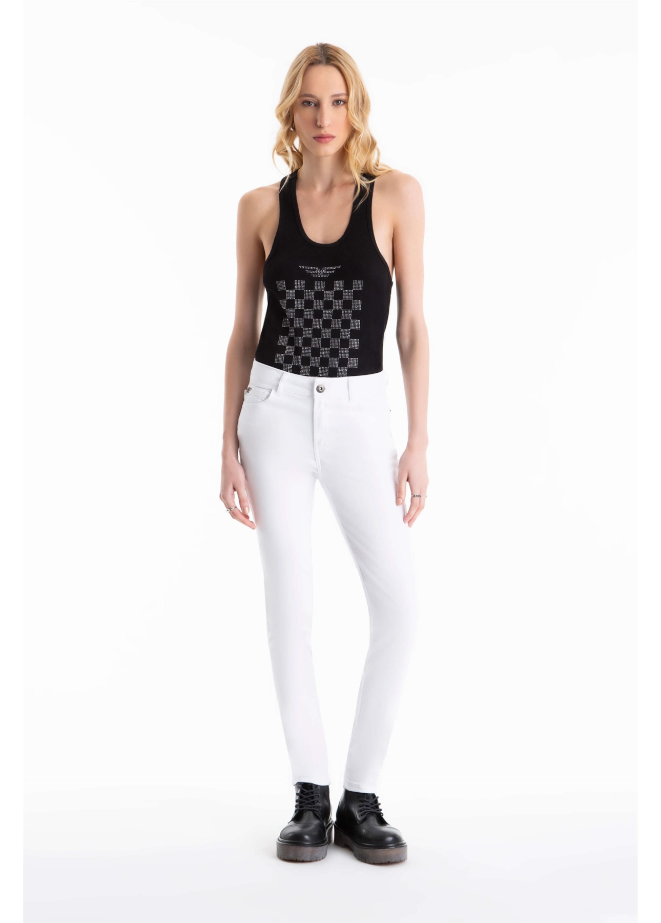 Calça Jogging Color Hiper Skinny Branco